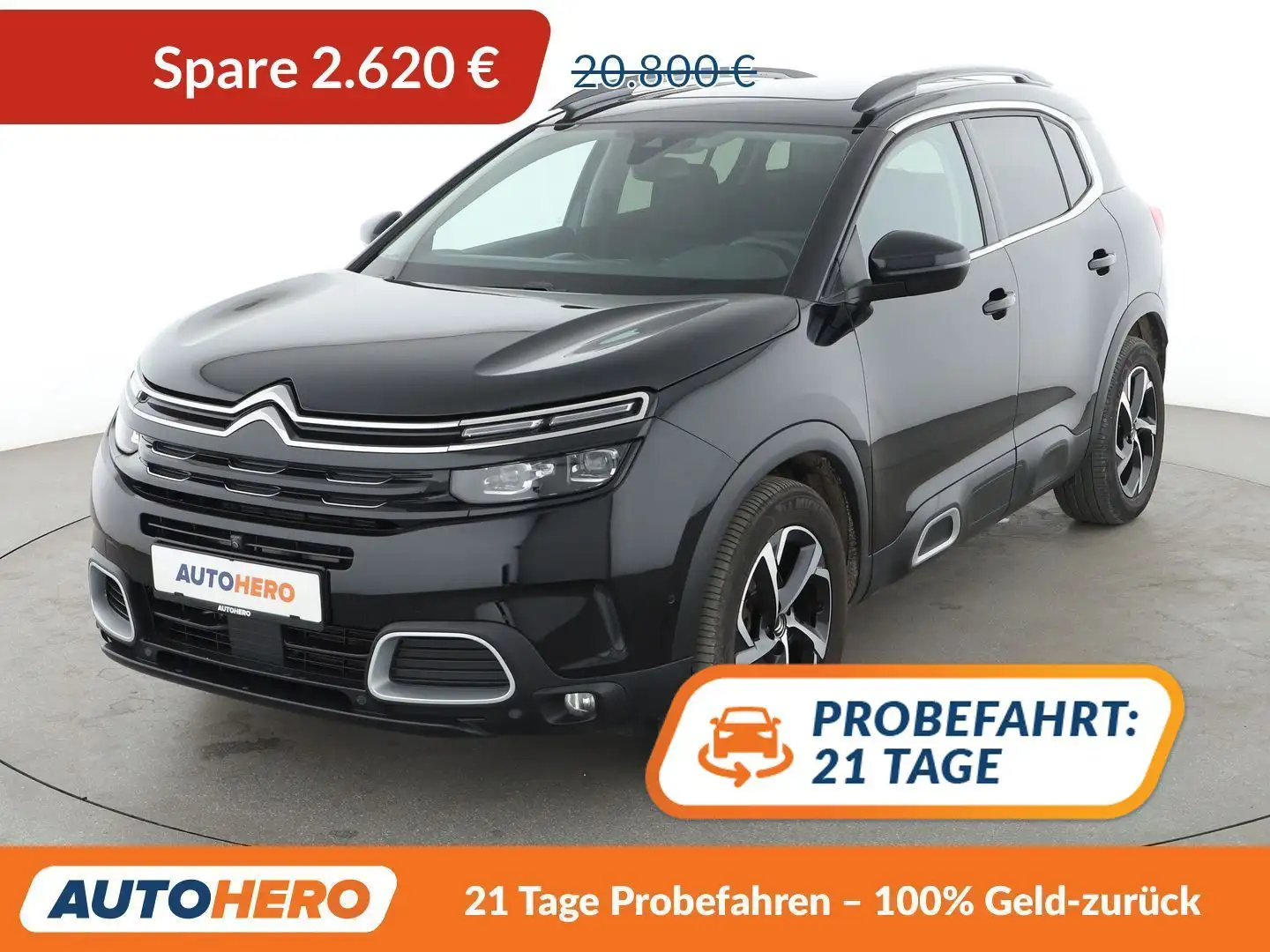 Citroen C5 Aircross 1.6 PureTech Feel Aut*NAVI*LED*TEMPO*CAM*PDC*SHZ* Schwarz - 1