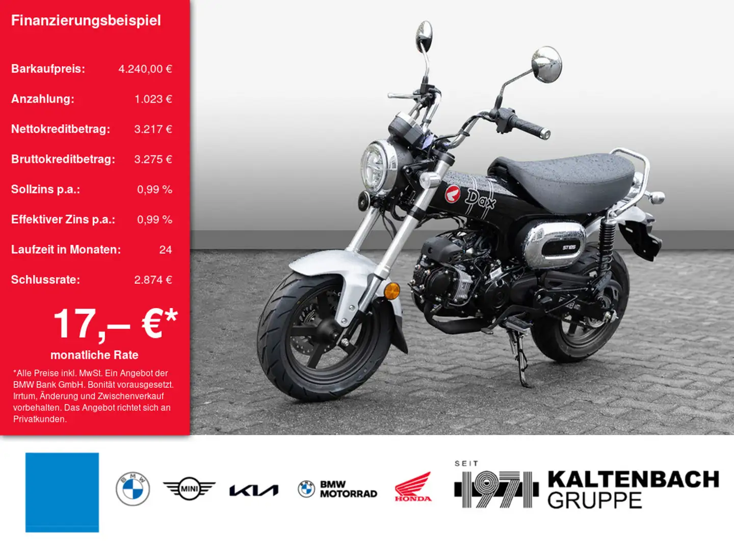 Honda DAX ST 125 LED B196 Führerschein Negro - 1