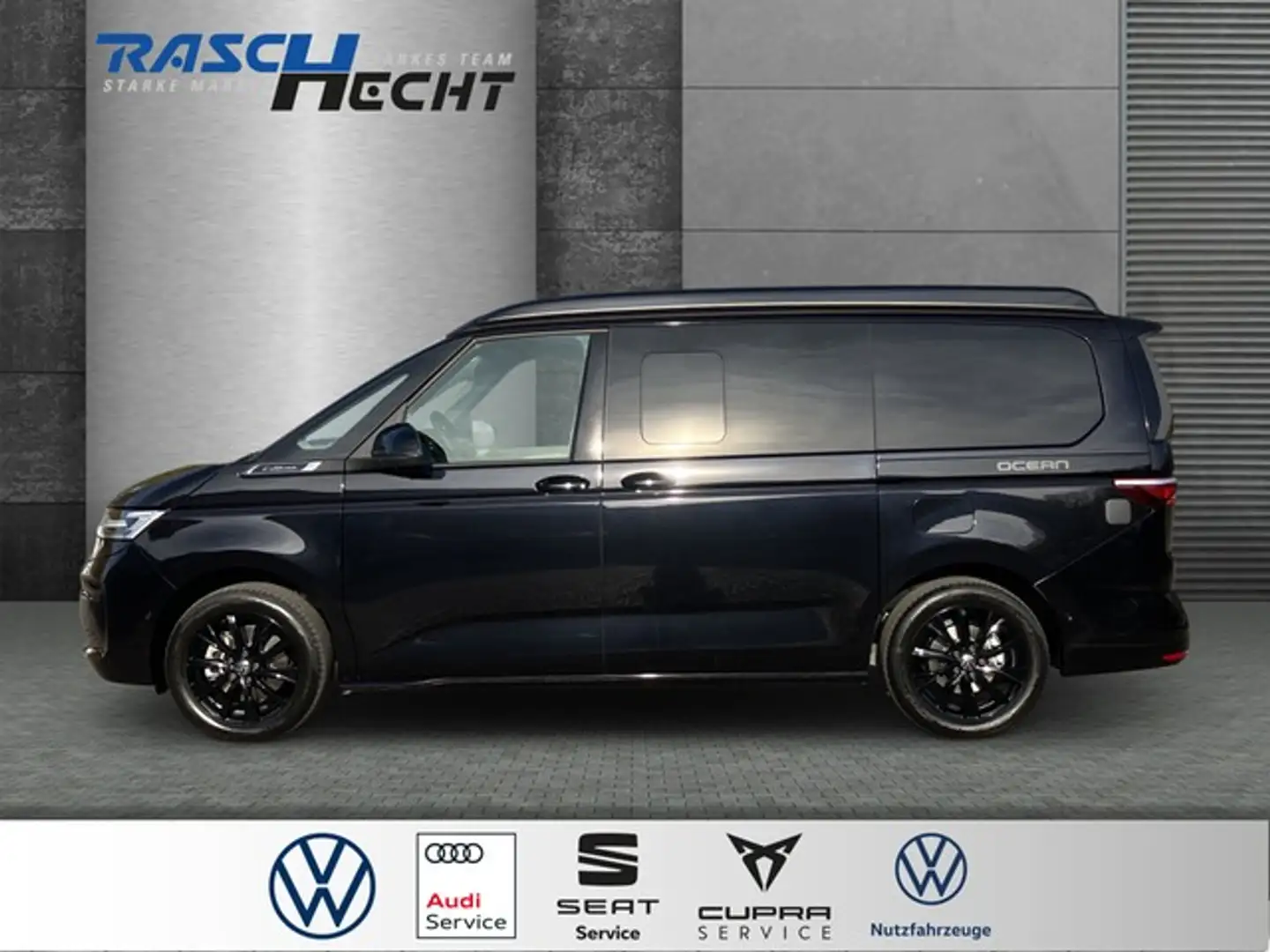 Volkswagen T7 California Ocean 2.0 TDI DSG*AHK*NAVI*LED*SHZ Zwart - 2