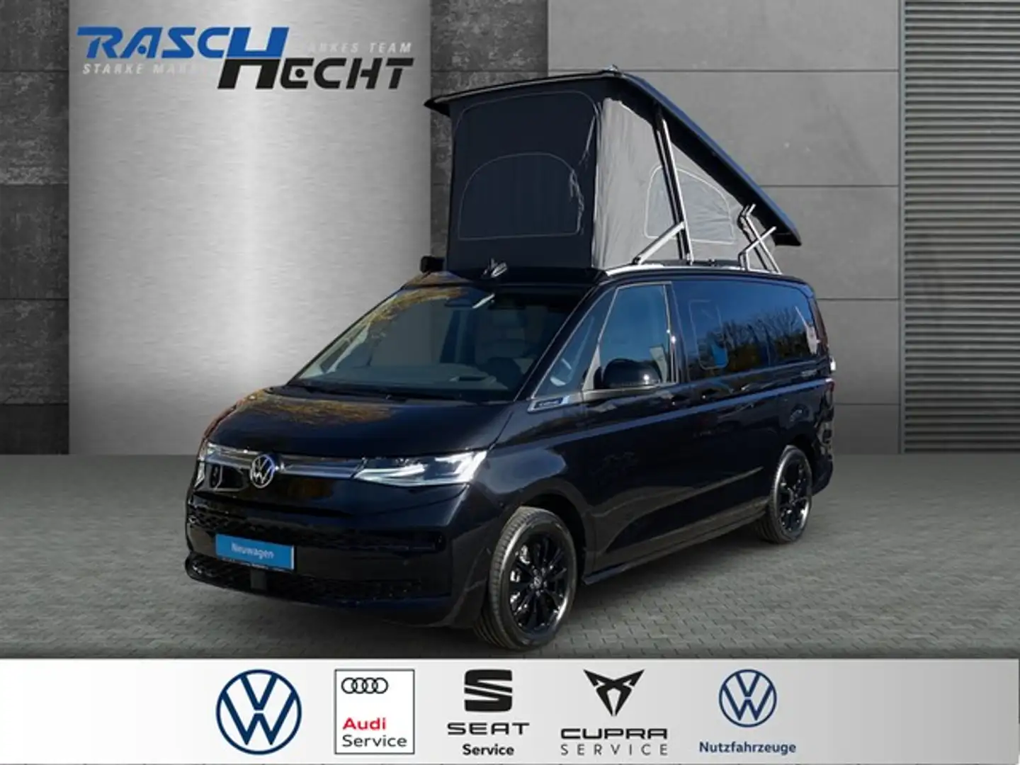 Volkswagen T7 California Ocean 2.0 TDI DSG*AHK*NAVI*LED*SHZ Zwart - 1