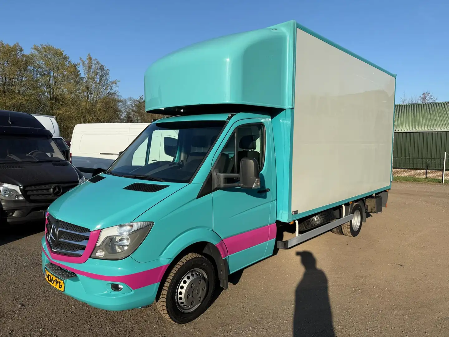 Mercedes-Benz Sprinter 516 CDI Bakwagen L440xB210xH250 Laadklep Groen - 1