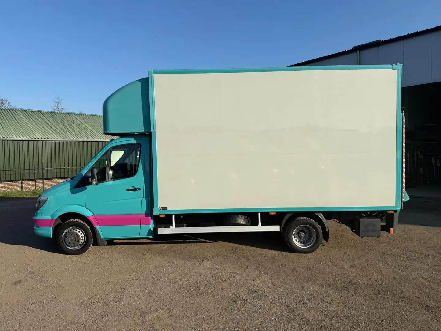 Mercedes-Benz Sprinter 516 CDI Bakwagen L440xB210xH250 Laadklep Groen - 2