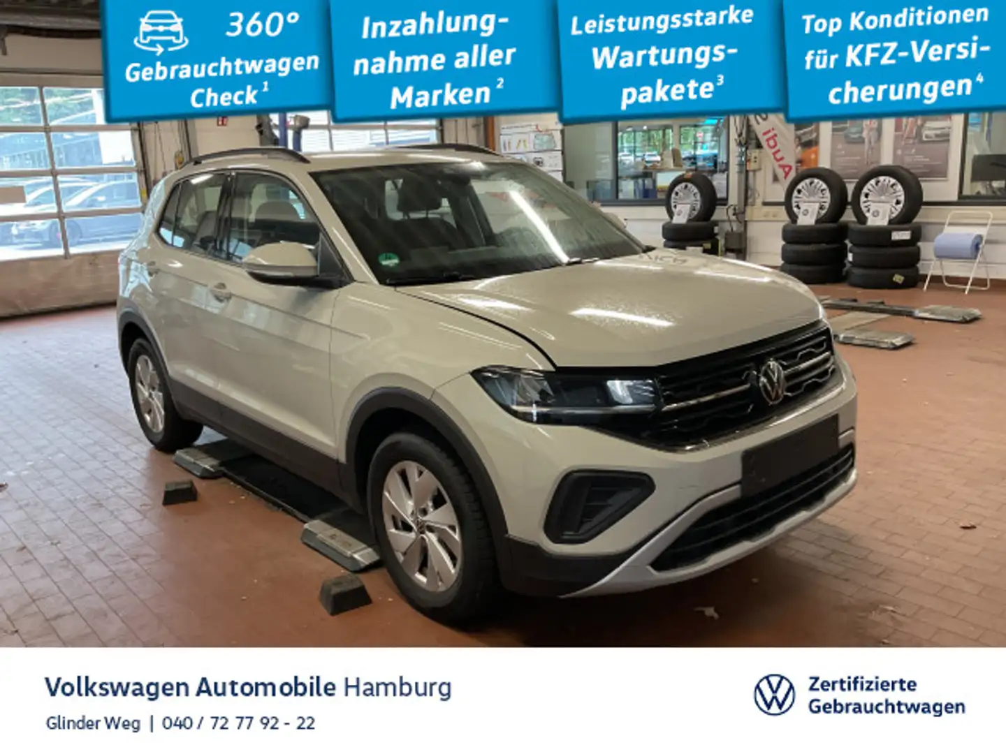 Volkswagen T-Cross 1.0TSI Life Ganzjahresreifen Rückfahrkam Grau - 1