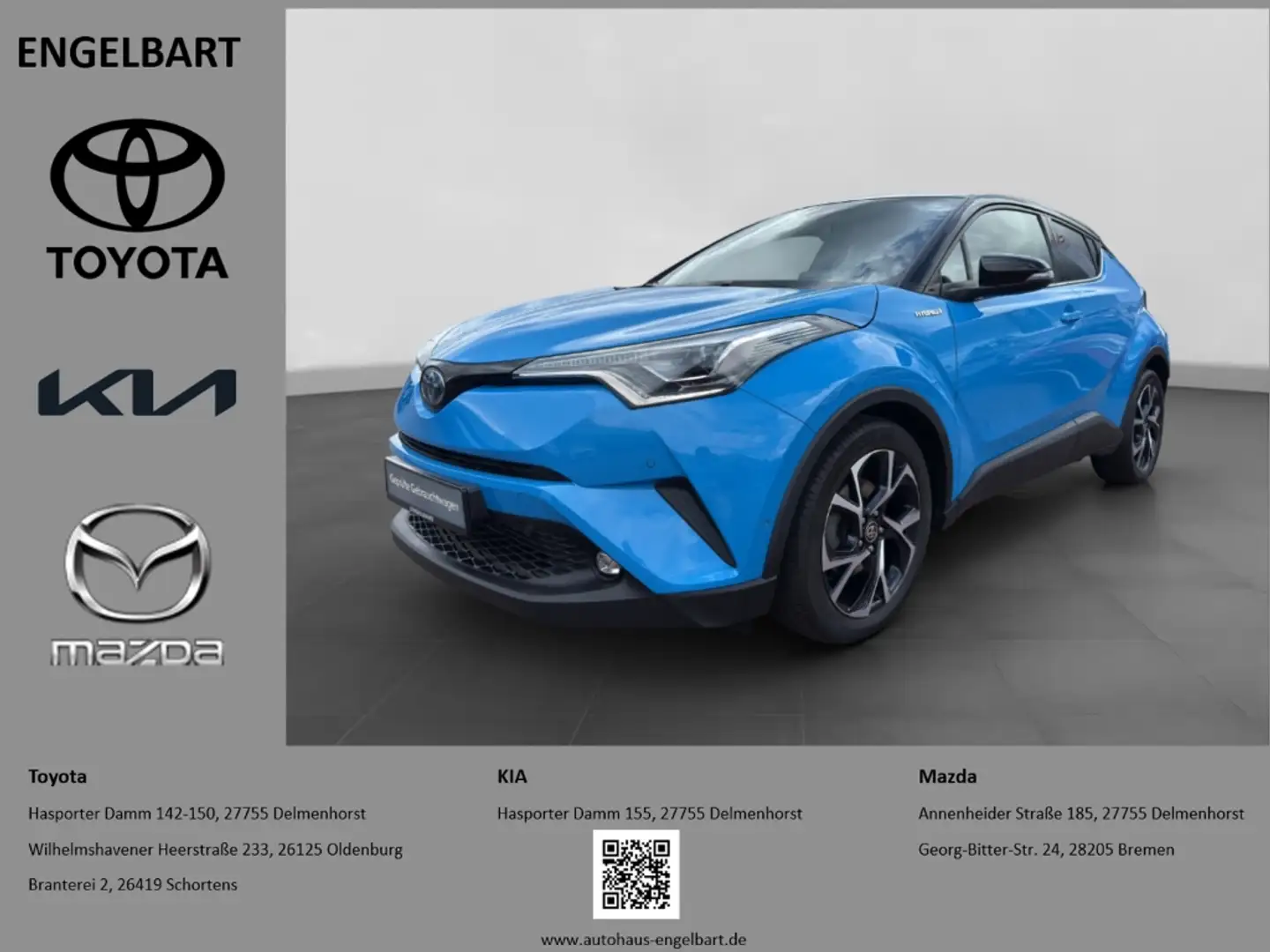 Toyota C-HR 1.8 Hybrid Style Selection Navi JBL LED Sitzheizun Blau - 1