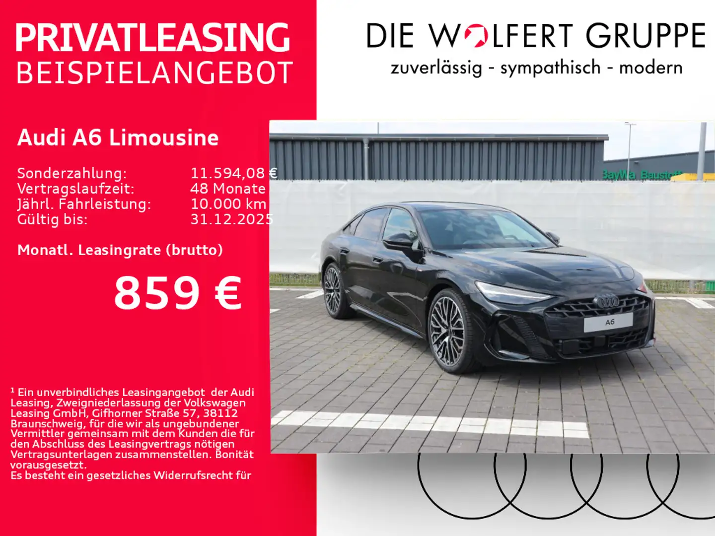 Audi A6 TFSI quattro S tronic S line*PANO* Noir - 1