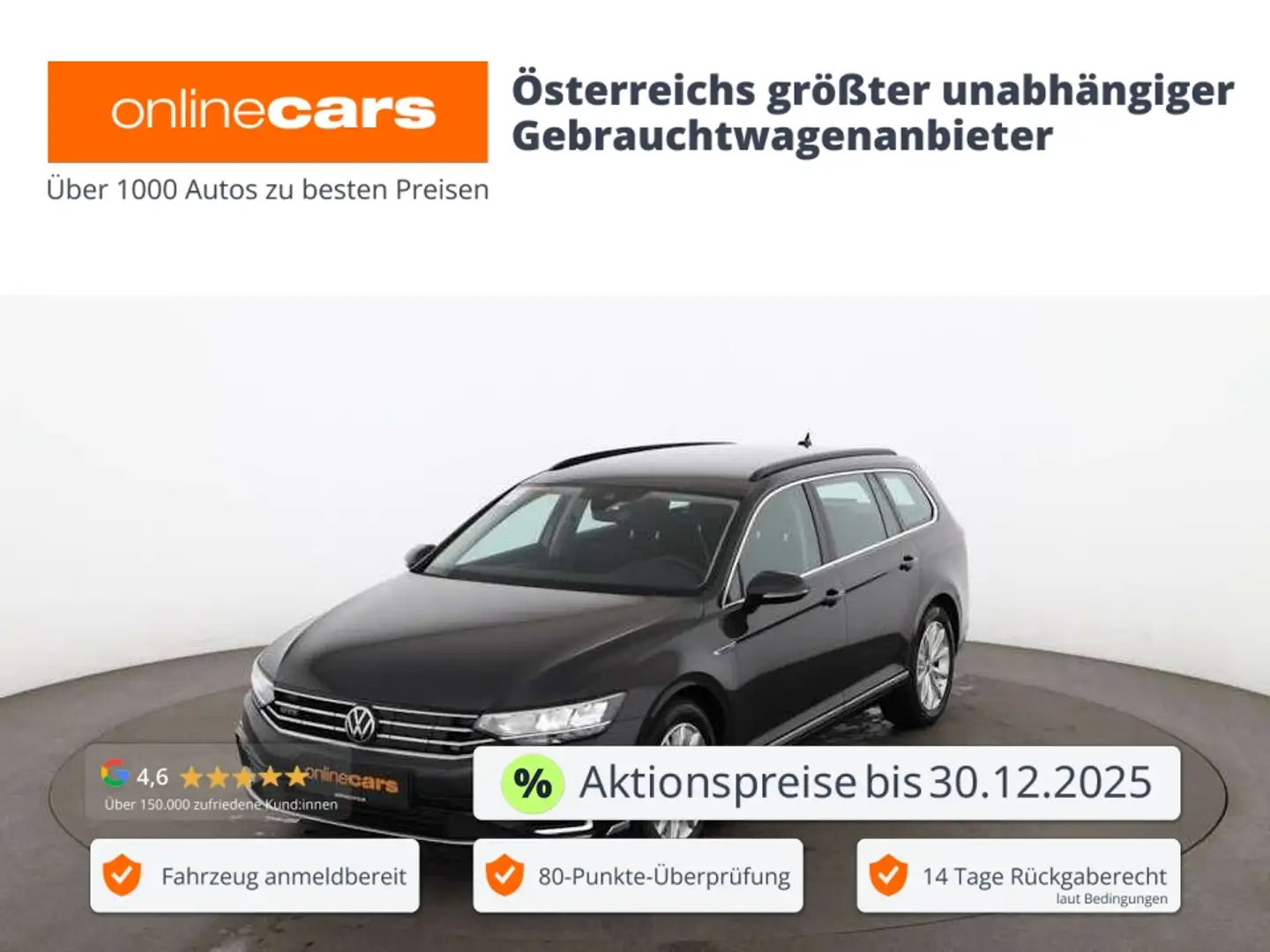 Volkswagen Passat Variant 1.4 TSI GTE Aut LED AHK RADAR NAVI Grau - 1