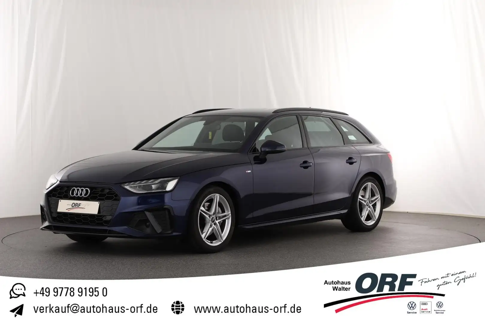 Audi A4 Avant 40 TDI S-line S-tronic LED NAVI VIRTUAL DAB Blau - 1