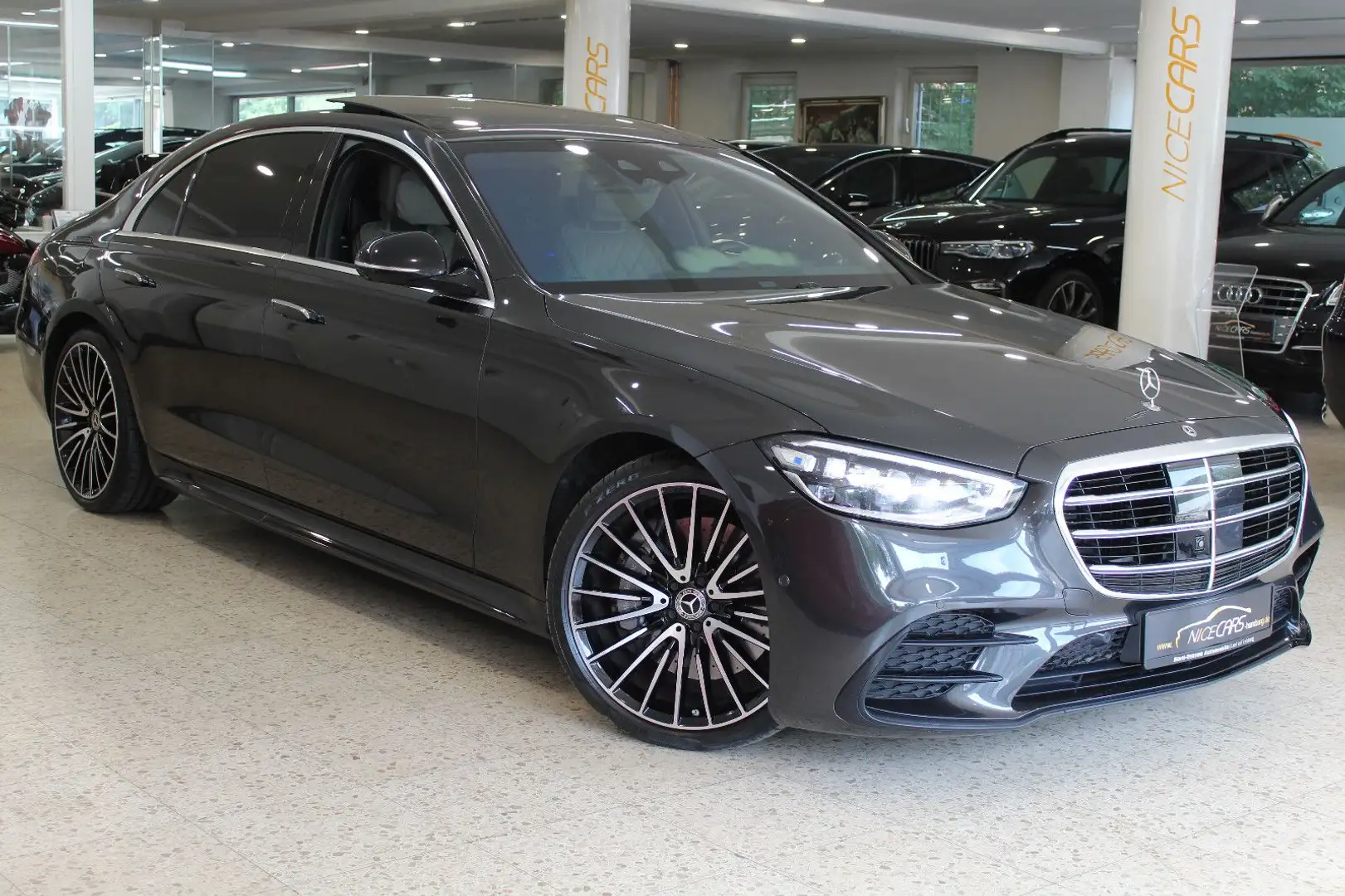 Mercedes-Benz S 400 d 4Matic Lang"AMG-LINE"ChauffeurPaket"VOLL Grau - 1