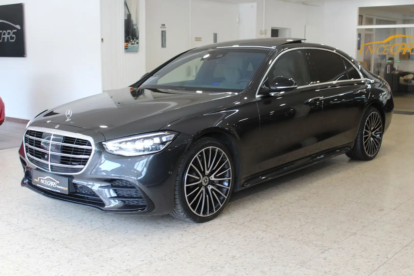 Mercedes-Benz S 400 d 4Matic Lang"AMG-LINE"ChauffeurPaket"VOLL Grau - 2