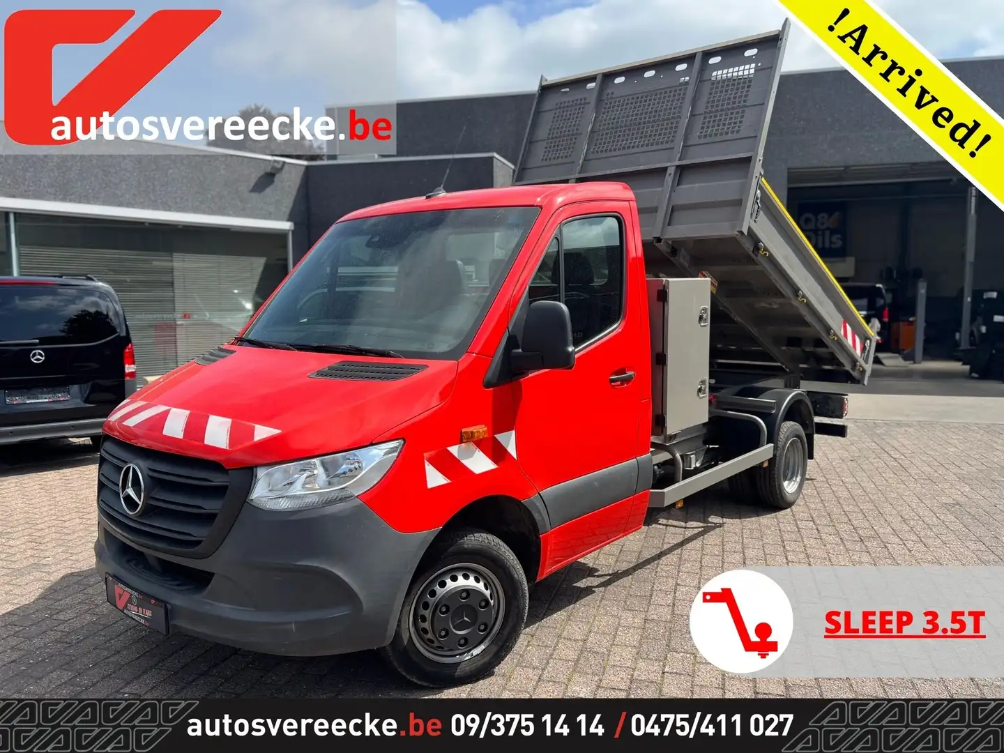 Mercedes-Benz Sprinter 514 KIPPER+KOFFER (26.000€ex)MTM 7 T SL 3.5 T Rood - 1