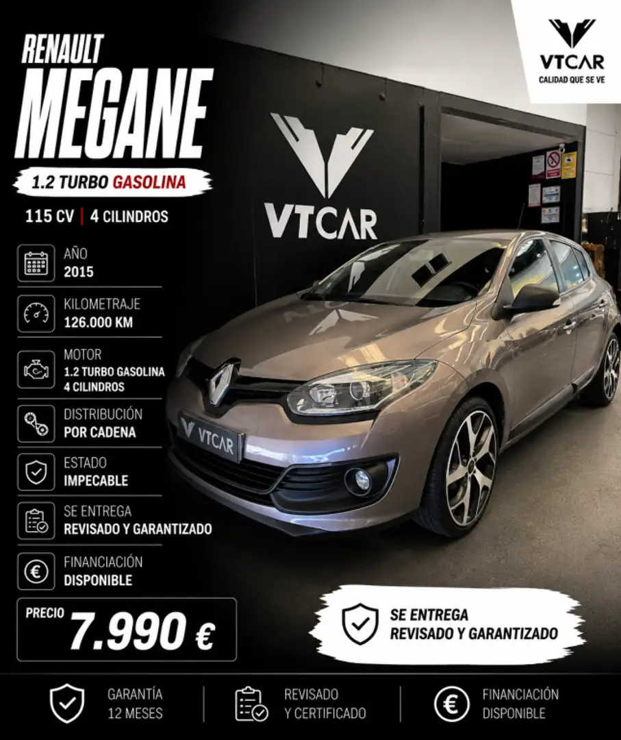 Renault Megane 1.2 TCE Energy GT Style S&S Gris - 1