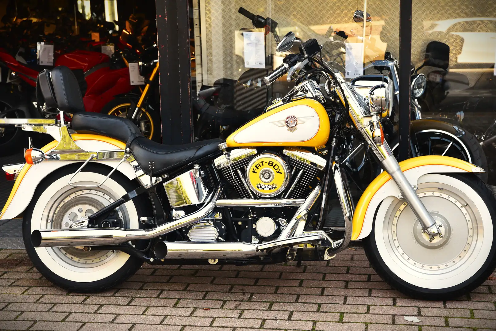 Harley-Davidson Fat Boy 1340 ***MOTO VERTE*** Geel - 2