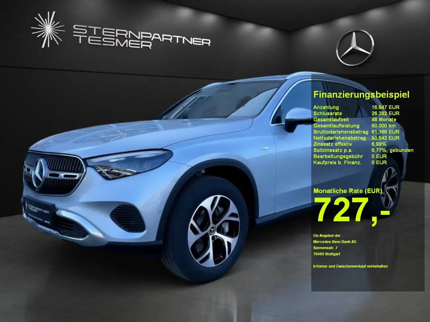 Mercedes-Benz GLC 300 e 4M #DIGITAL LIGHT #AHK #360° #MEMORY Silber - 1