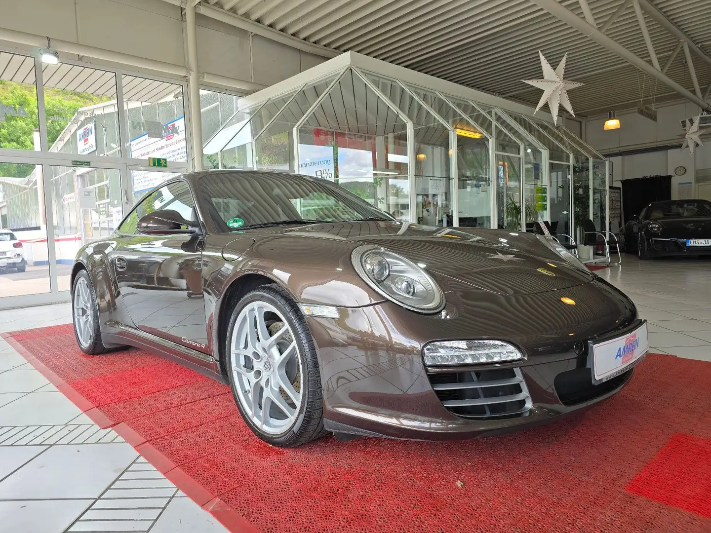 Porsche 997 911 Carrera 4 Coupe+SCHIEBEDACH+ Braun - 1