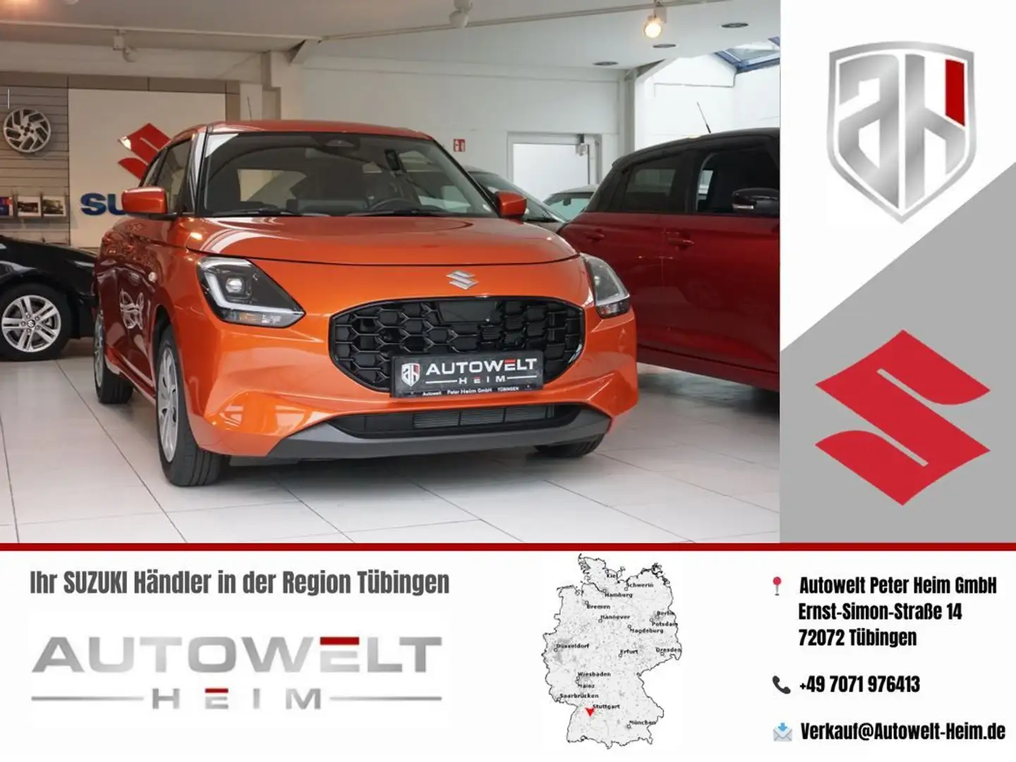 Suzuki Swift 1.2 Hybrid Club*TEMPOMAT*NAVI*Klima Orange - 1