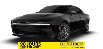 Black 2026 Dodge Charger Daytona Coupe All-Wheel Drive 8-Speed Automatic