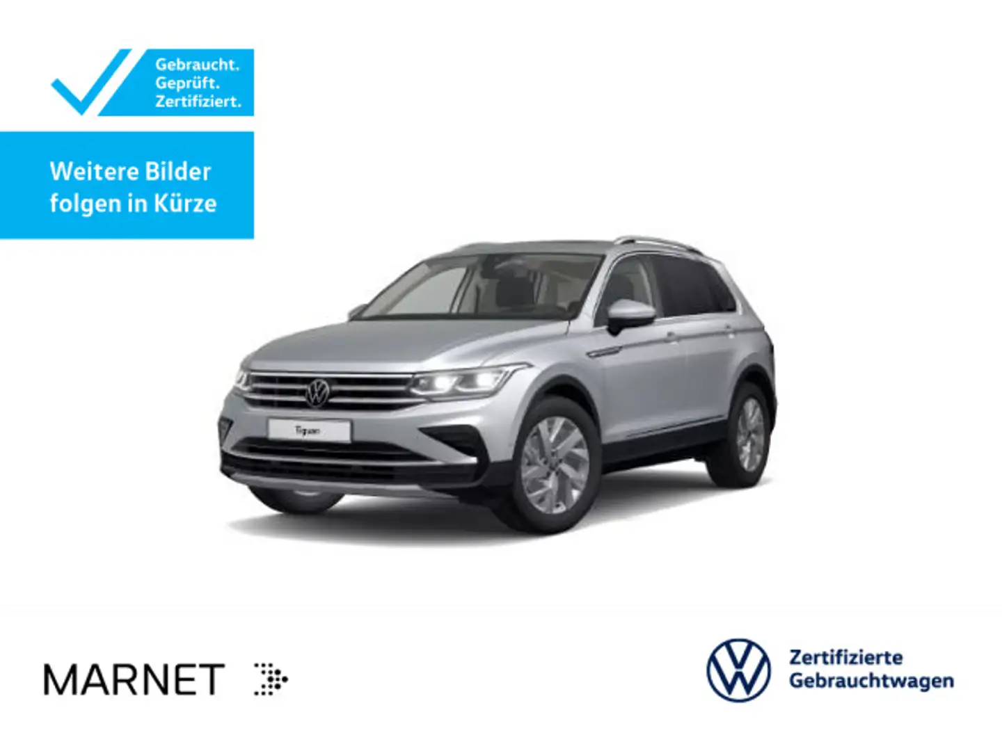 Volkswagen Tiguan 2.0 TDI DSG  Elegance* Navi* Pano* StHzg* Silber - 1