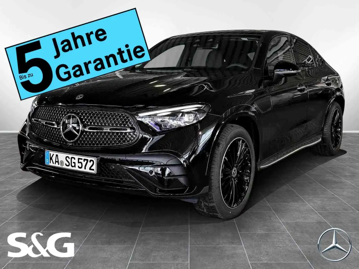 Mercedes-Benz GLC 300 d 4M Coupé AMG MBUX+360°+Pano+DIG-LED Schwarz - 1