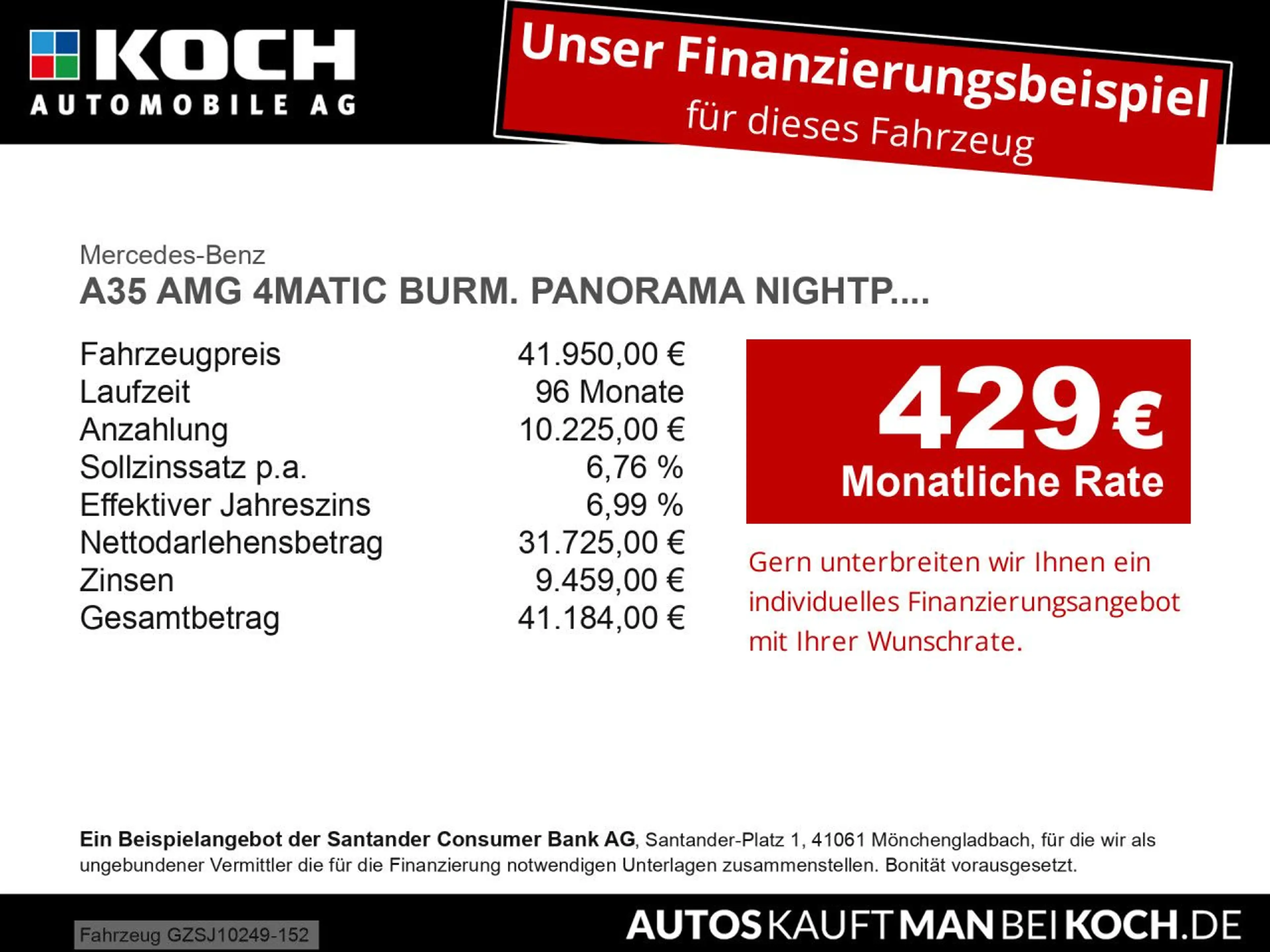 Mercedes-Benz A 35 AMG A35 AMG 4MATIC BURM. PANORAMA NIGHTP. PERFORMANCE — photo 2