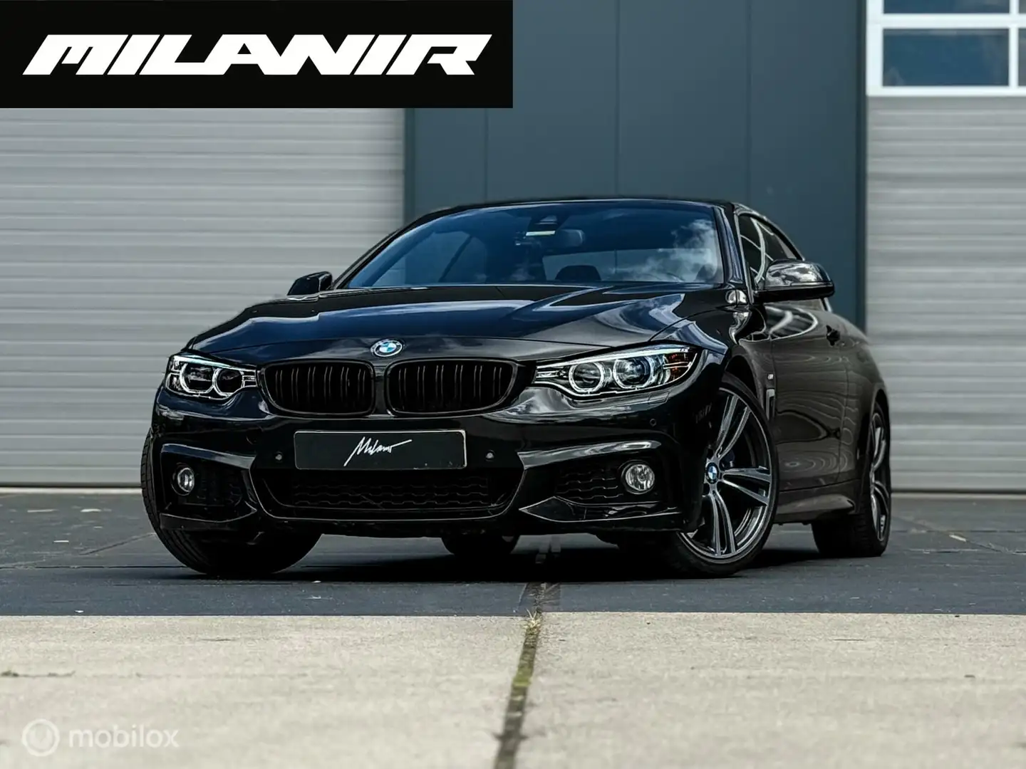 BMW 420 4-serie Cabrio 420i M Sport |HUD |Memory |H&K |Key Zwart - 1