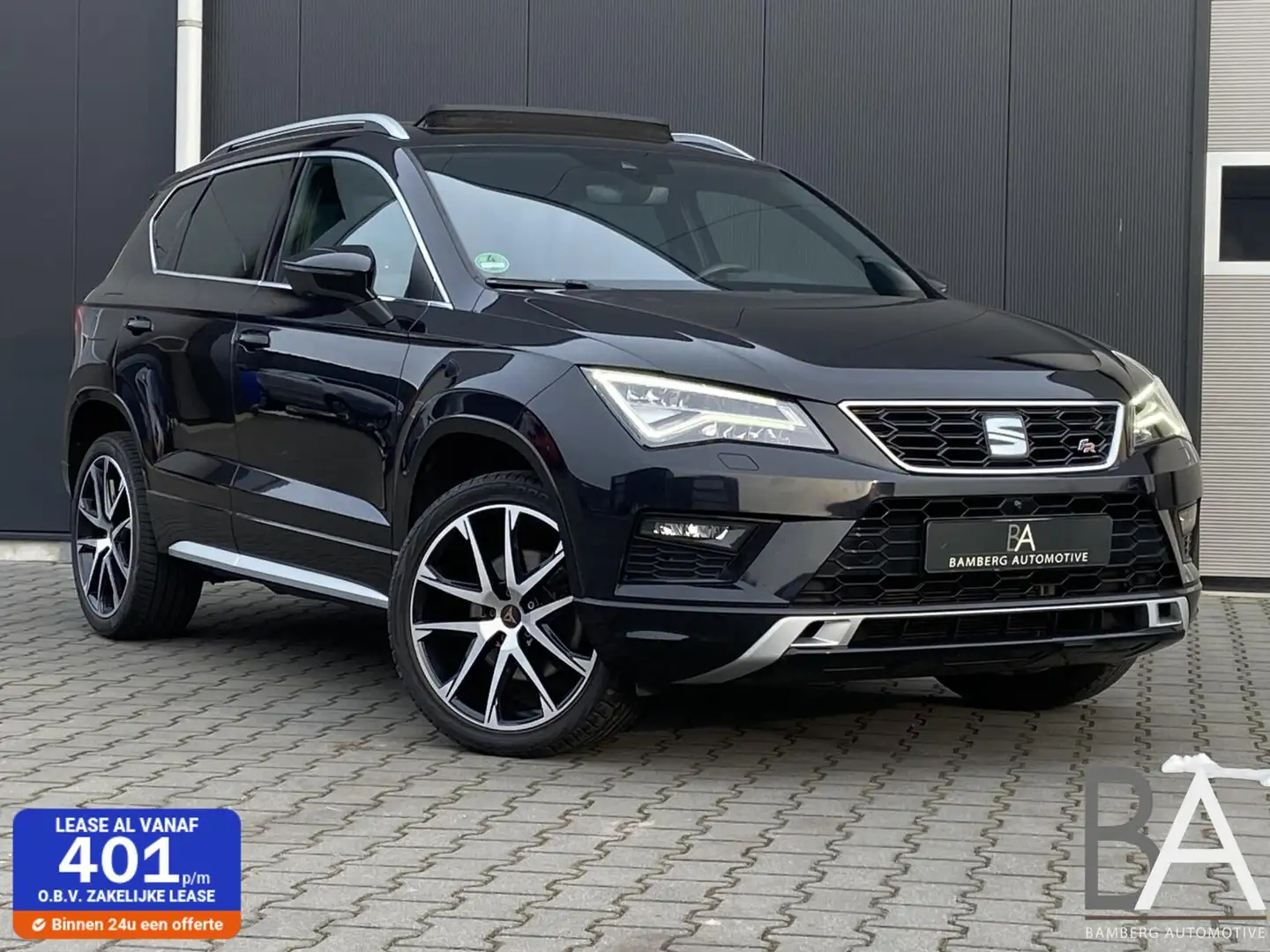 SEAT Ateca 1.5 TSI FR Beats|leder|360|pano|carplay|virtual Zwart - 1