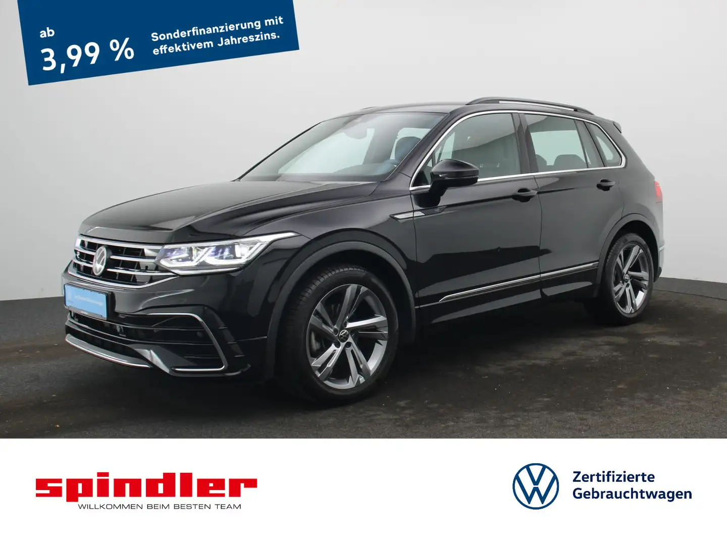 Volkswagen Tiguan R-Line 1.5TSI DSG/ Navi, Matrix, AHK, ACC Schwarz - 1