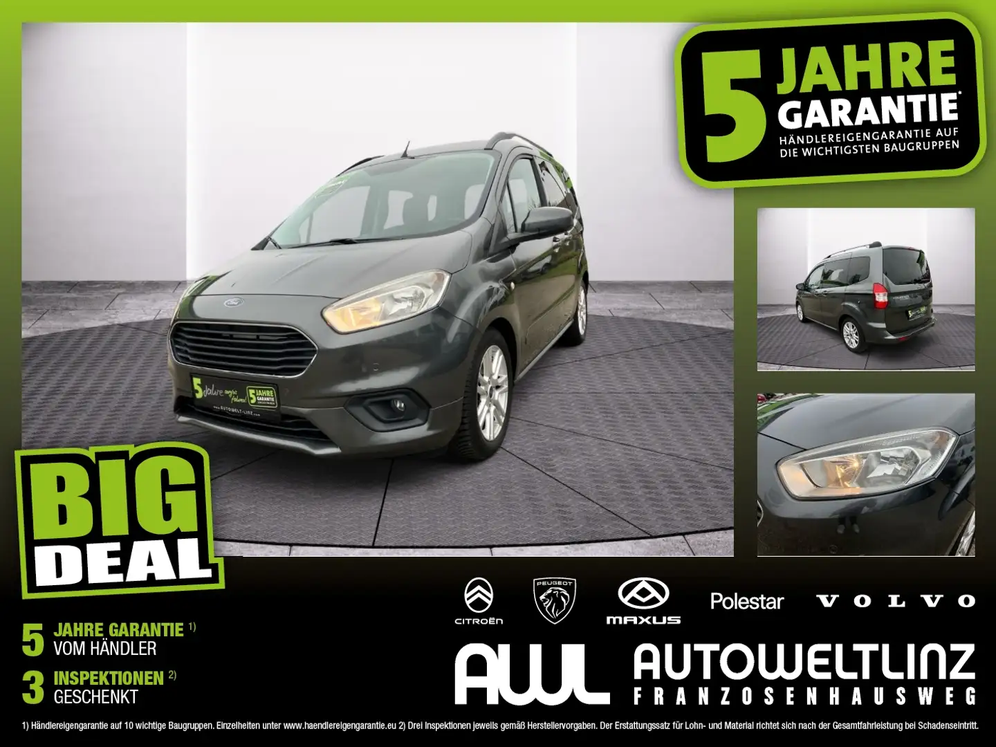 Ford Tourneo Courier 1,0 Titanium Tempomat+PDC Grau - 1