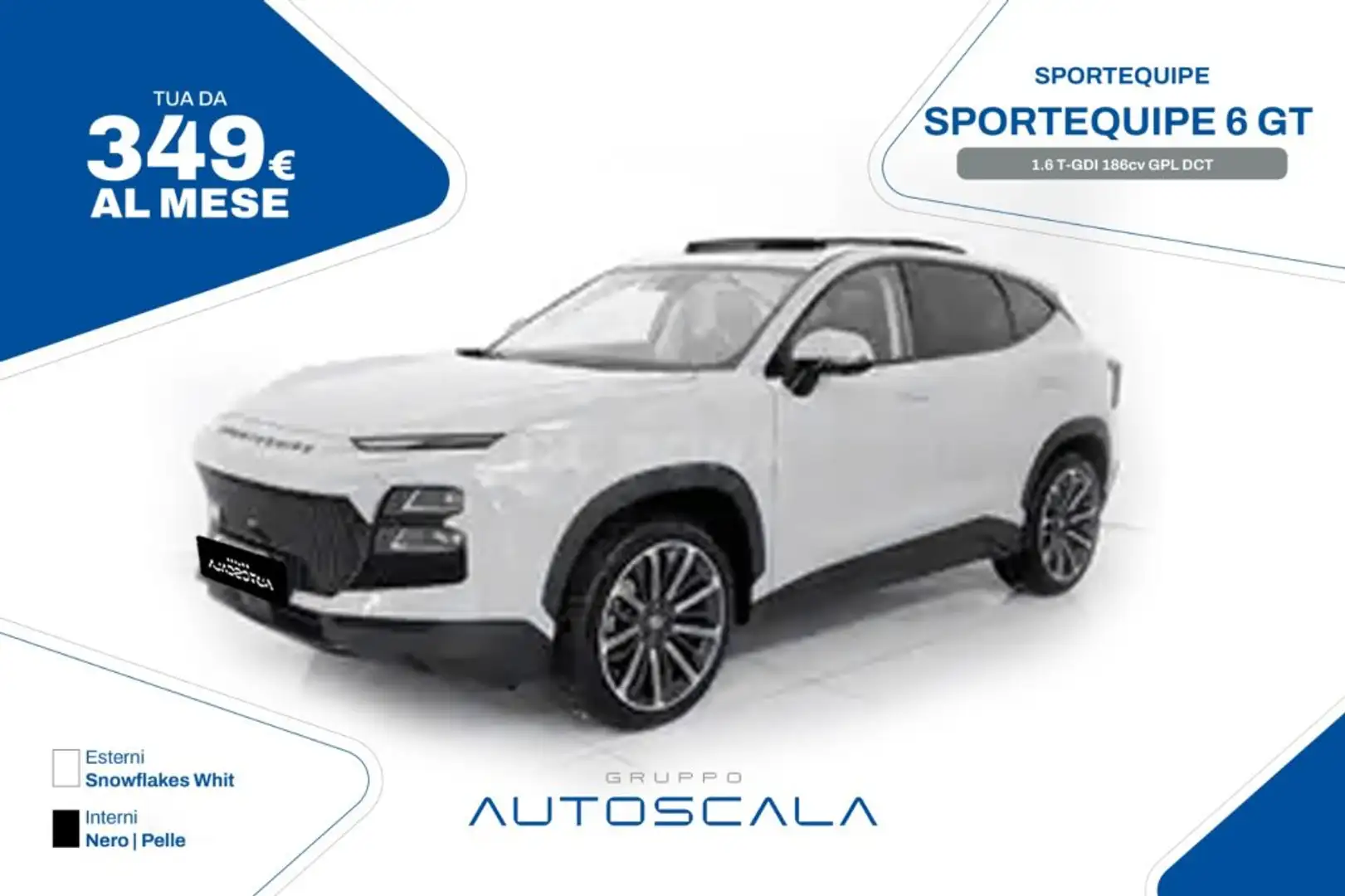 Sportequipe Sportequipe 6 1.6 T-GDI 186cv GPL DCT Alb - 1