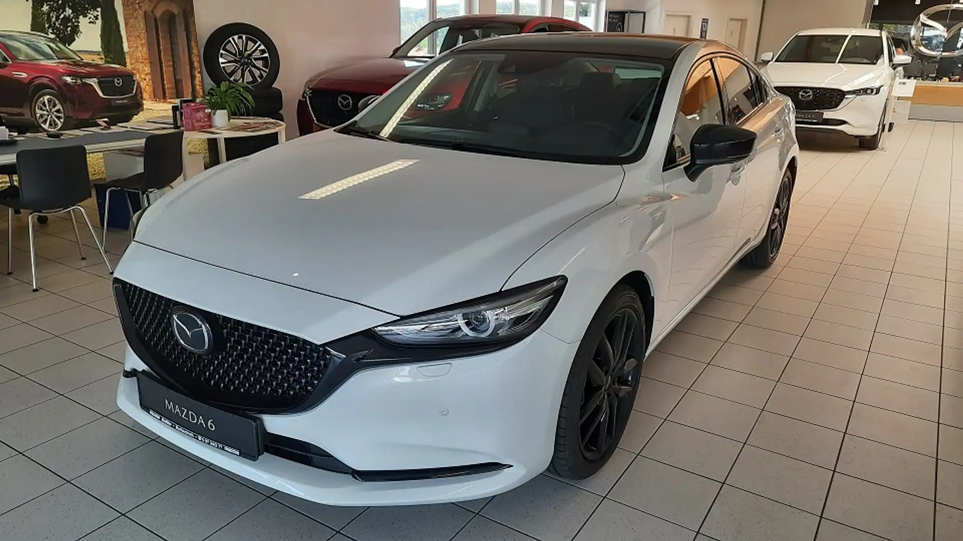 Mazda 6 Limo SKYACTIV-G  165 Black&White Exclusive *Leder* Weiß - 2