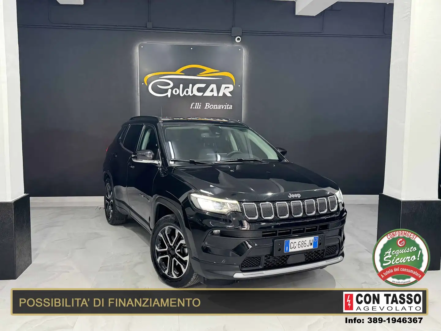 Jeep Compass Compass 1.6 mjt Limited 2wd 130cv Noir - 1