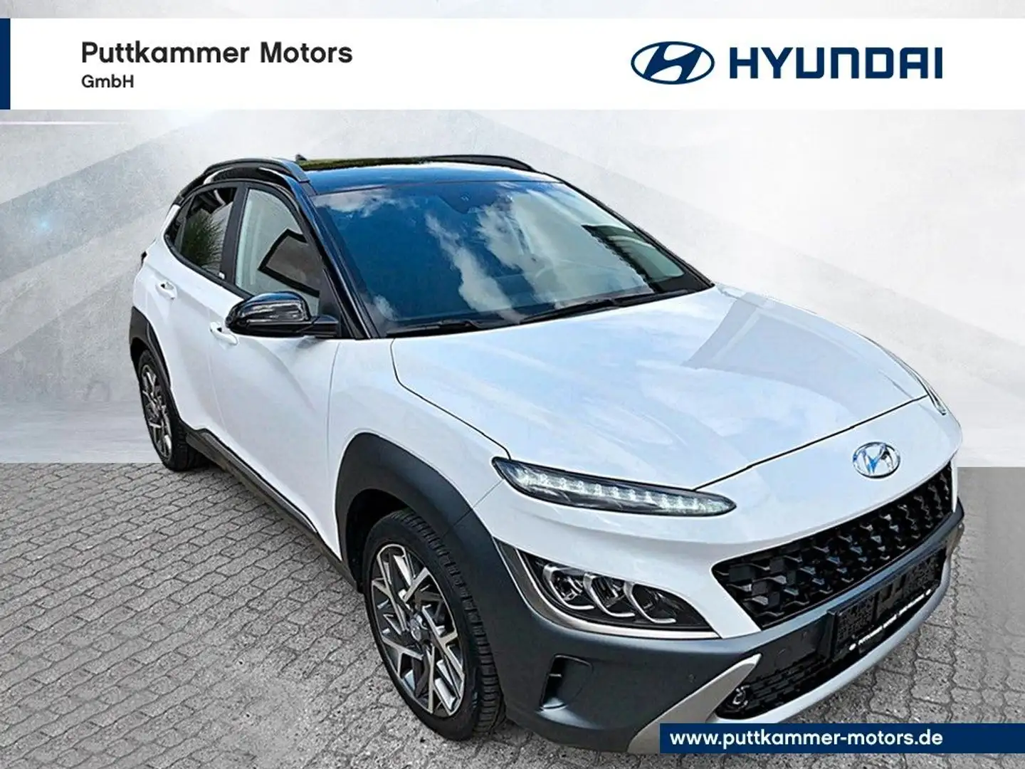Hyundai KONA 1.6 GDi Hybrid Prime Navi/LED/Head up Weiß - 1