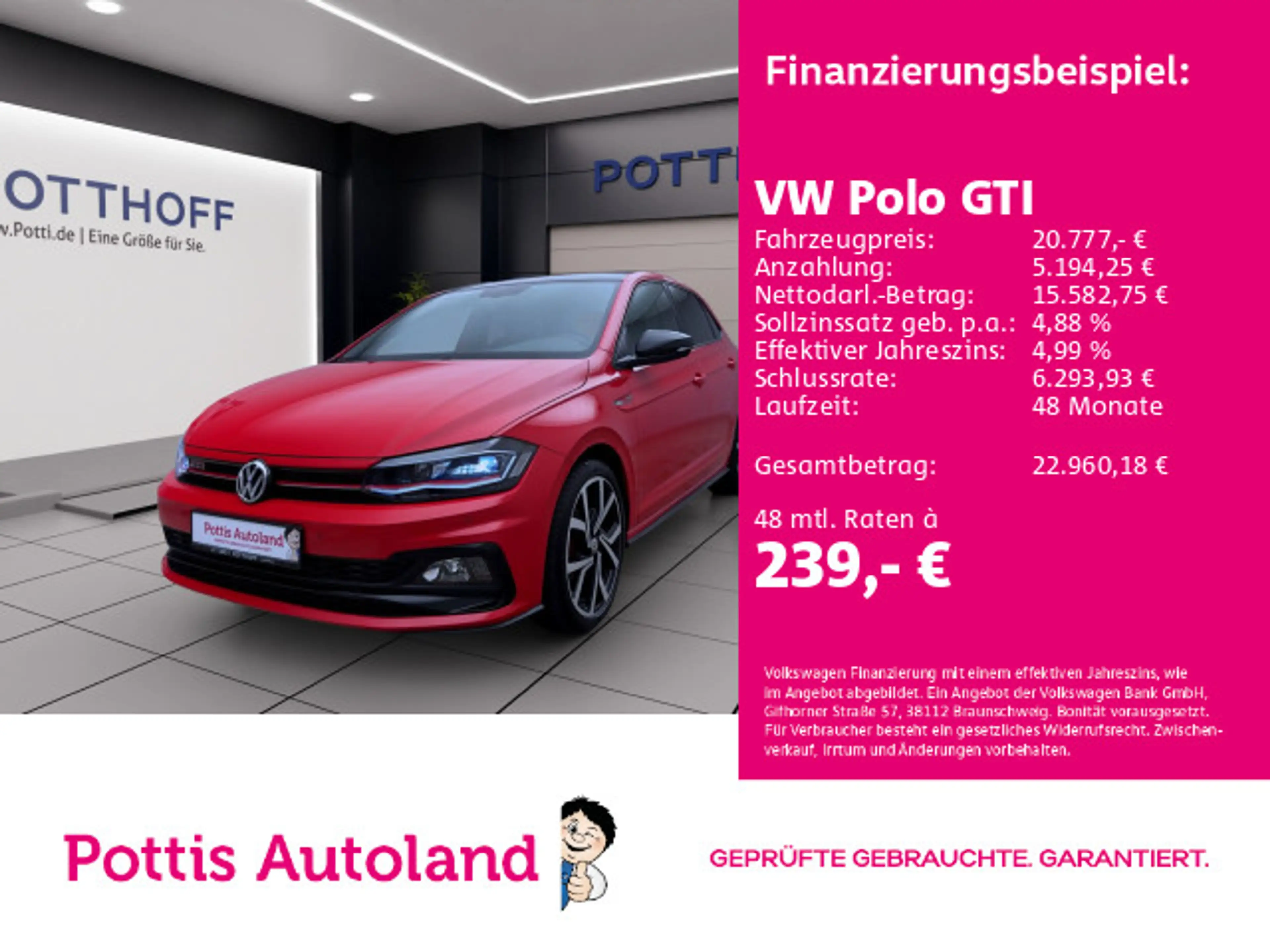Volkswagen Polo GTI NAVI KAMERA SITZHZG PDC LM18