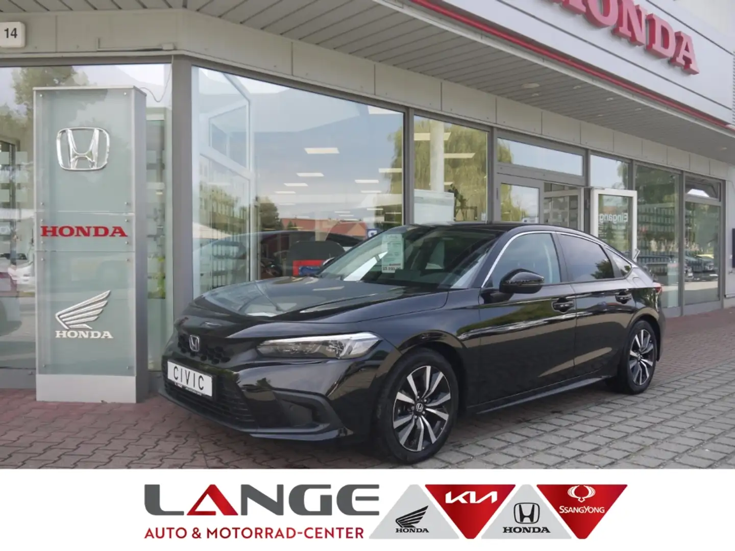 Honda Civic i-MMD Hybrid EU6d e HEV 2.0 Elegance Navi digitale Noir - 1