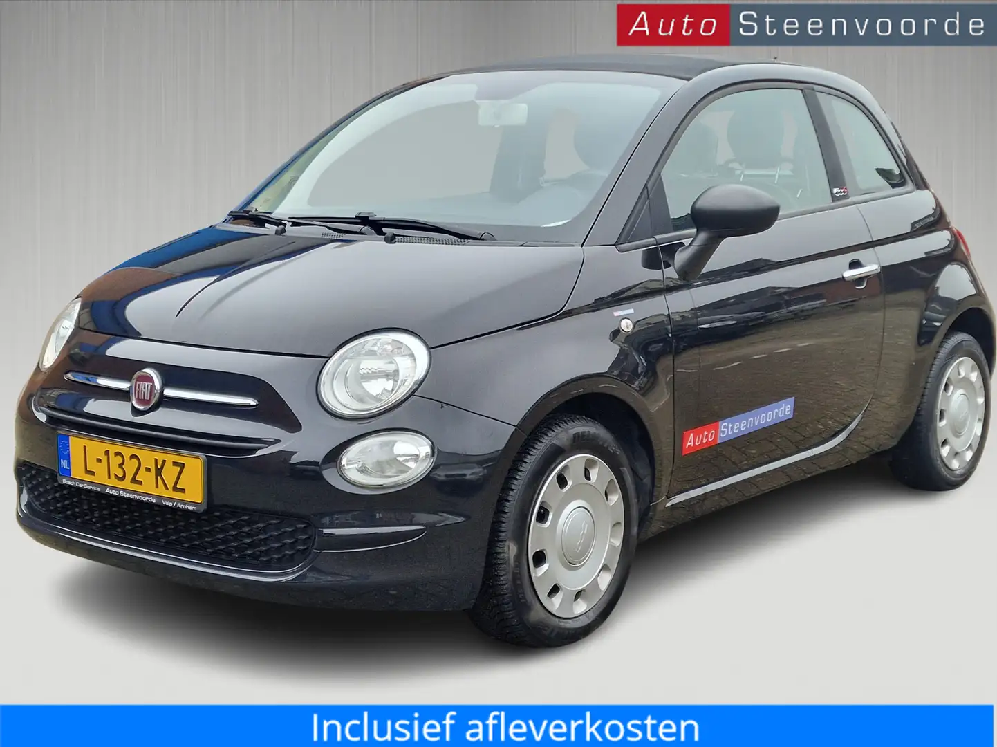 Fiat 500C Cabrio 0.9 TwinAir Turbo - Nette Auto Nero - 1