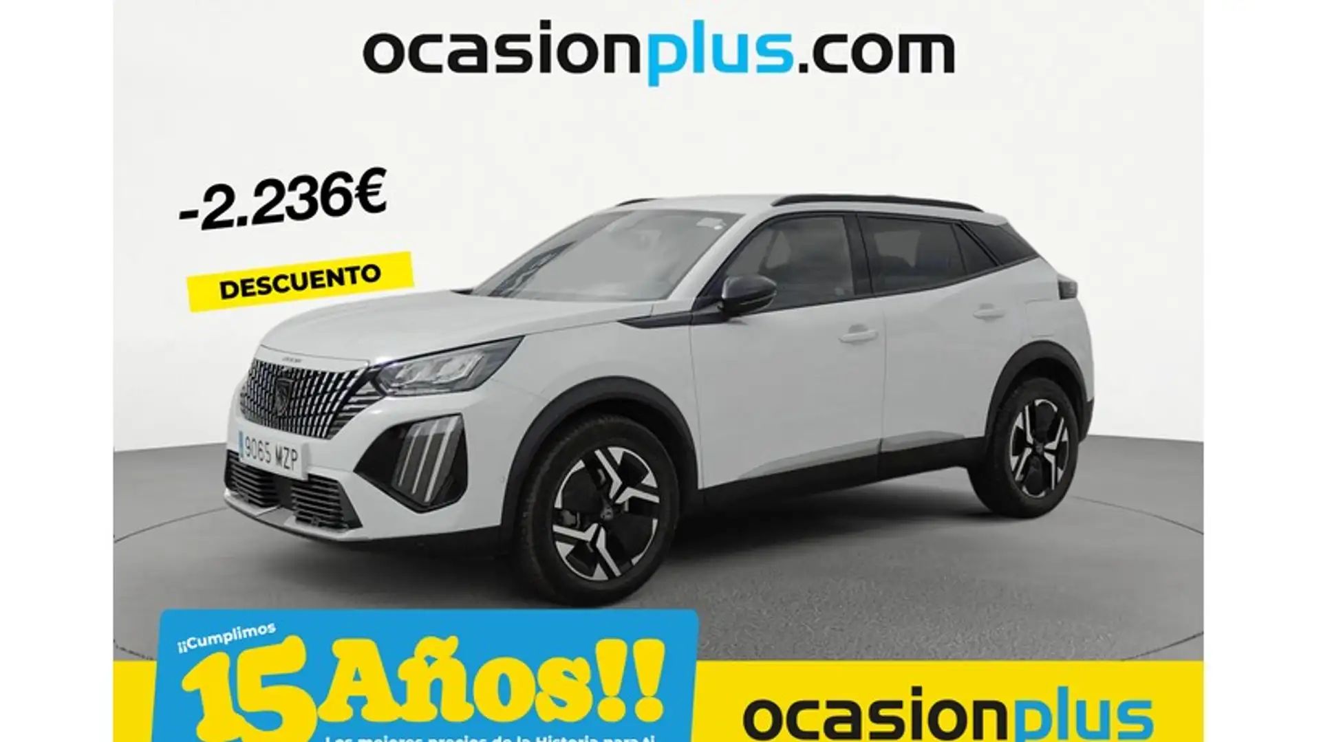 Peugeot 2008 Hybrid 136 Allure eDCS6 Blanc - 1