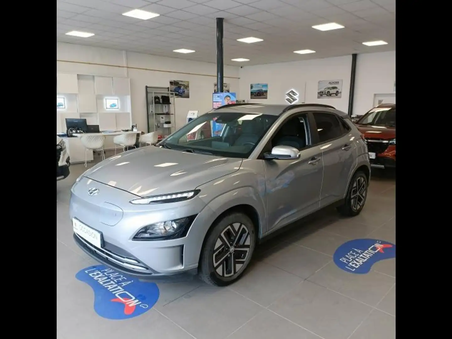 Hyundai KONA Electric 64kWh - 204ch Intuitive Argent - 1