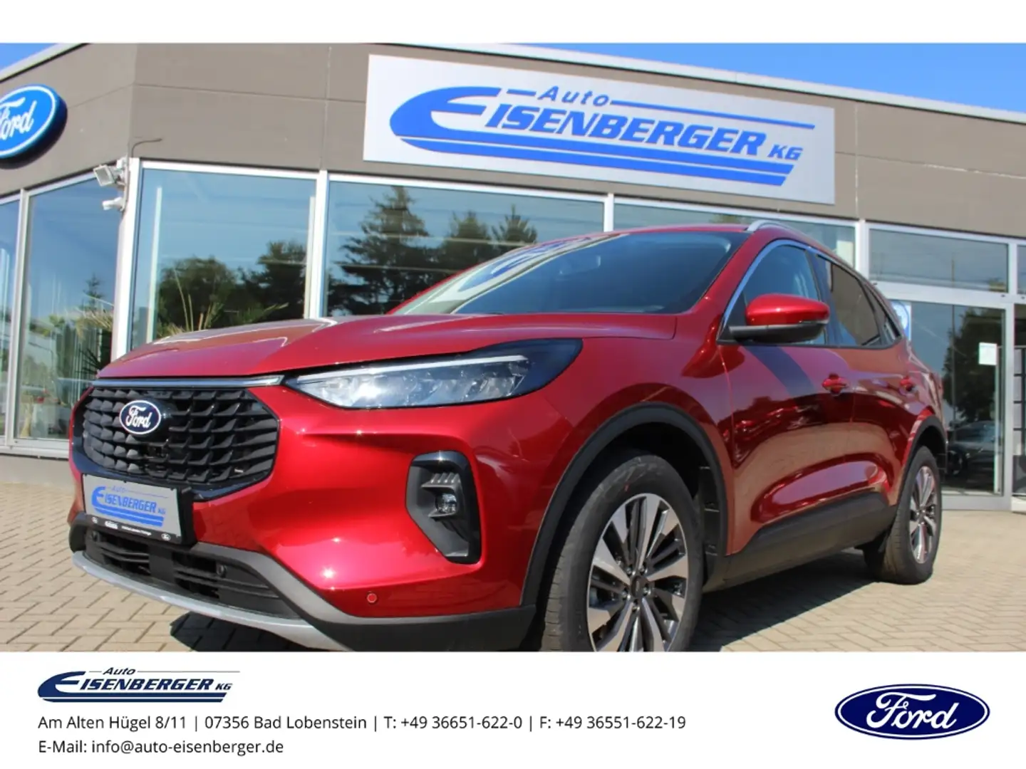 Ford Kuga 2.5 Titanium FHEV Winterpaket Garantie 18'' Rouge - 1