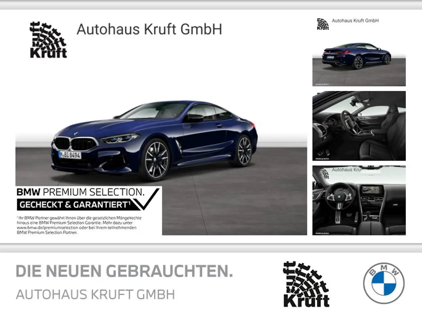 BMW M850 i xDrive Coupé LASERLICHT+KAMERA+ACC Niebieski - 1