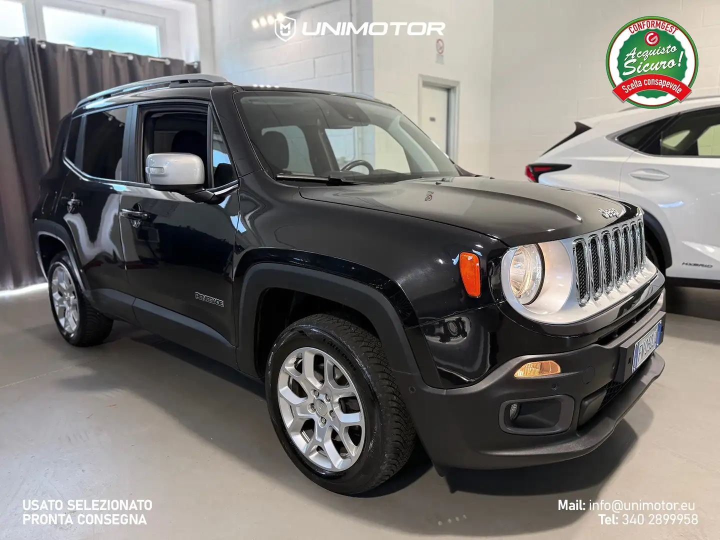 Jeep Renegade Limited 2.0 Mjet 4WD 140cv Auto - EURO 6 Nero - 1