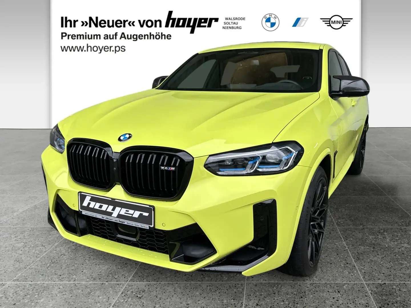 BMW X4 M Head-Up DAB WLAN AHK el. Sitze Klimaaut. Gelb - 1