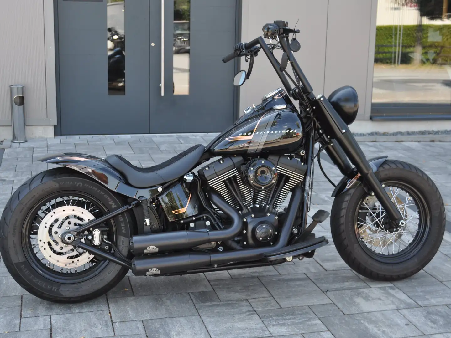 Harley-Davidson Fat Boy FAT BOY  Mega Umbau mit Jekill&Hyde, Thunderb..... Negru - 2