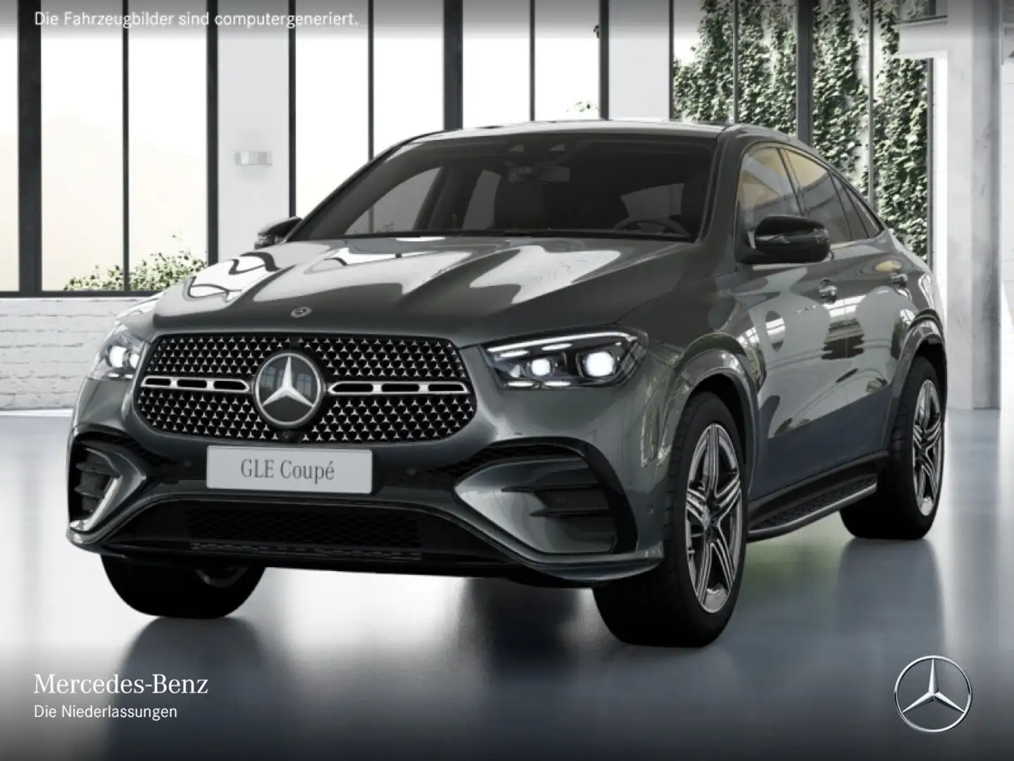 Mercedes-Benz GLE 450 d Coupé 4M AMG+NIGHT+PANO+360+AHK+SPUR+9G Grau - 2