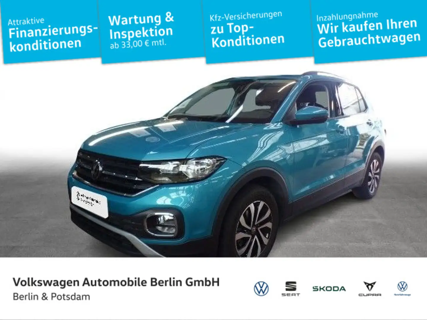 Volkswagen T-Cross 1.5 TSI DSG Active Navi Sitzhzg ACC Kame Yeşil - 1