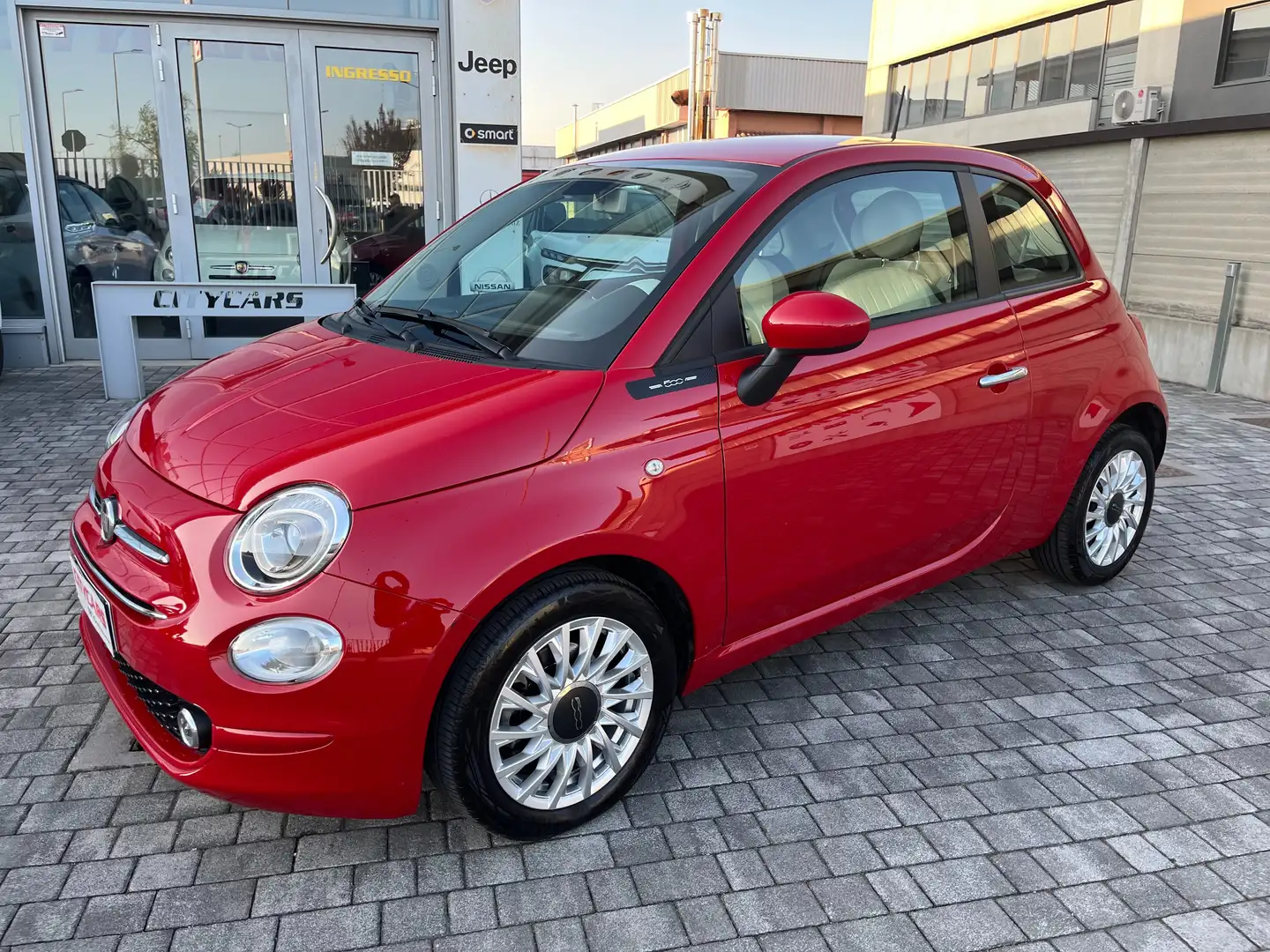 Fiat 500 1.2 Lounge  69cv dualogic Ok Neopatentati Rosso - 1