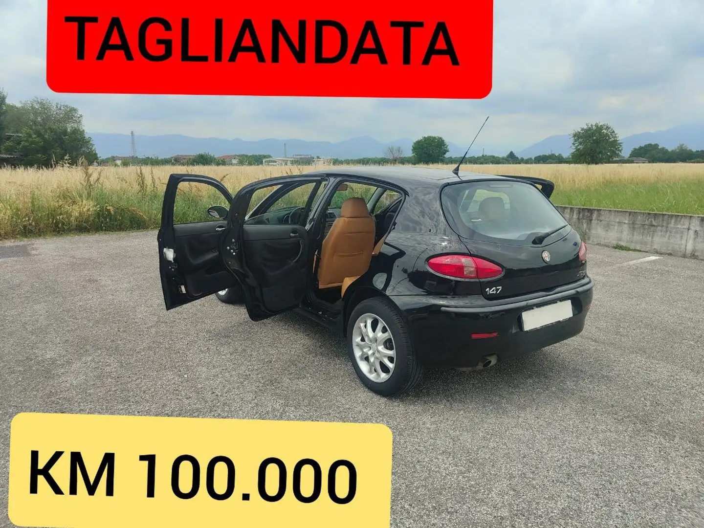 Alfa Romeo 147 1.9 JTD 5 Porte ( DISTRIBUZIONE FATTA ) Černá - 1