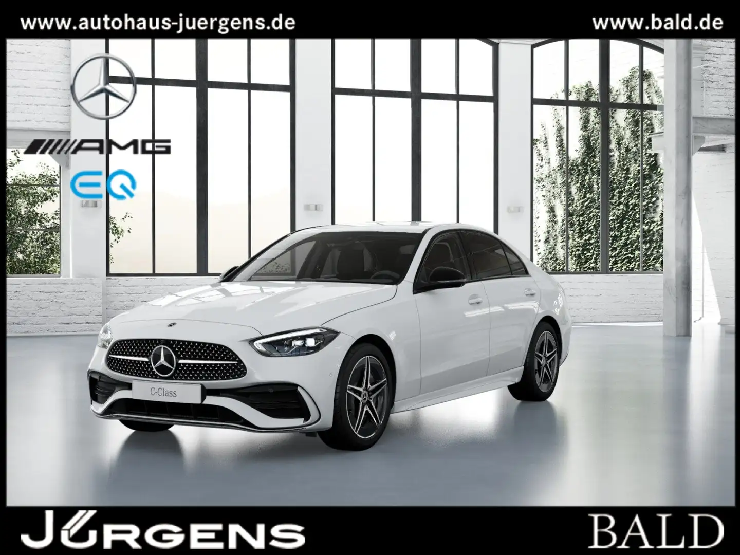 Mercedes-Benz C 200 AMG-Sport/LED/360/Night/Distr/Totw/Memo/18 Bianco - 1