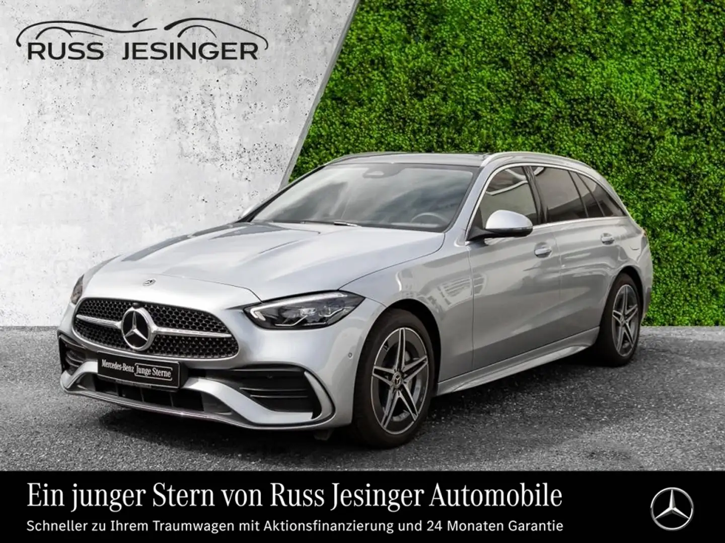 Mercedes-Benz C 300 e T AMG Line *Pano*Navi*Cam*TotW*MBUX* Silber - 1