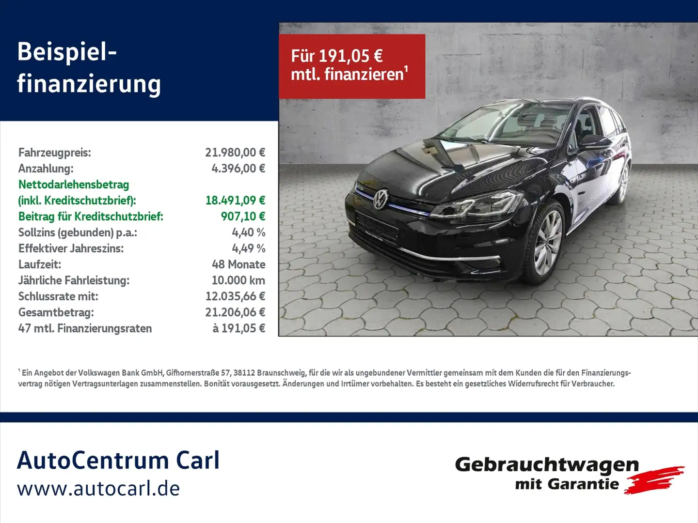 Volkswagen Golf Variant VII Variant Highline 1.5 TSI BusinessPremium KLIM Noir - 1