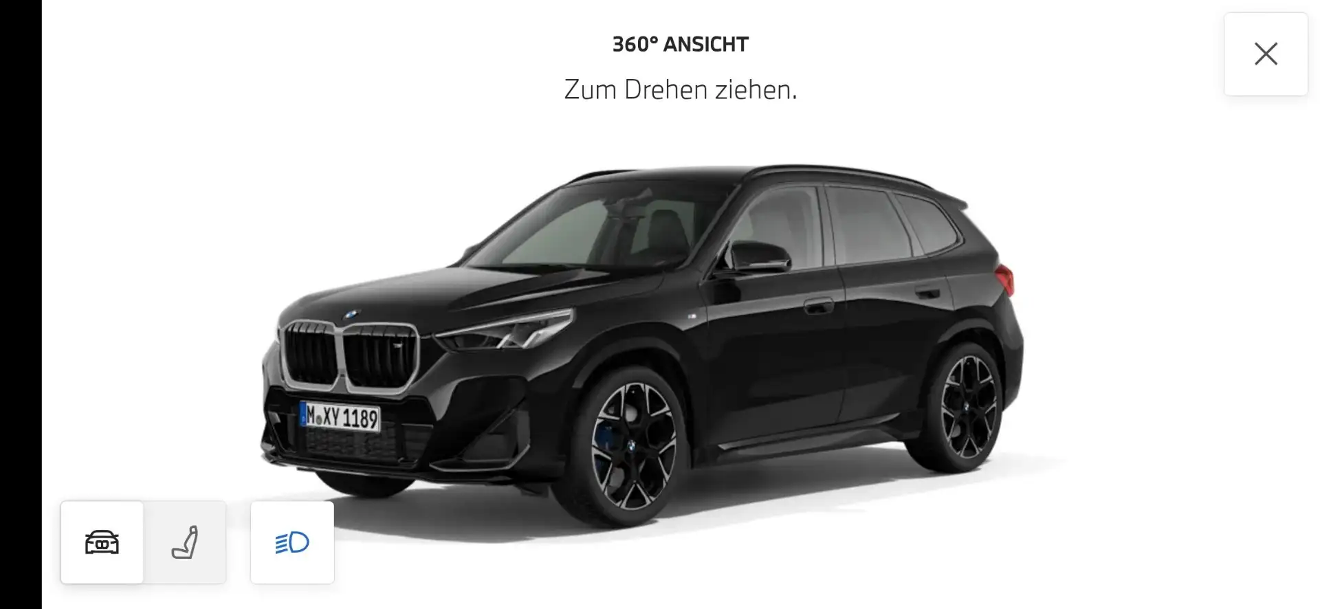 BMW X1 M35i xDrive Noir - 1