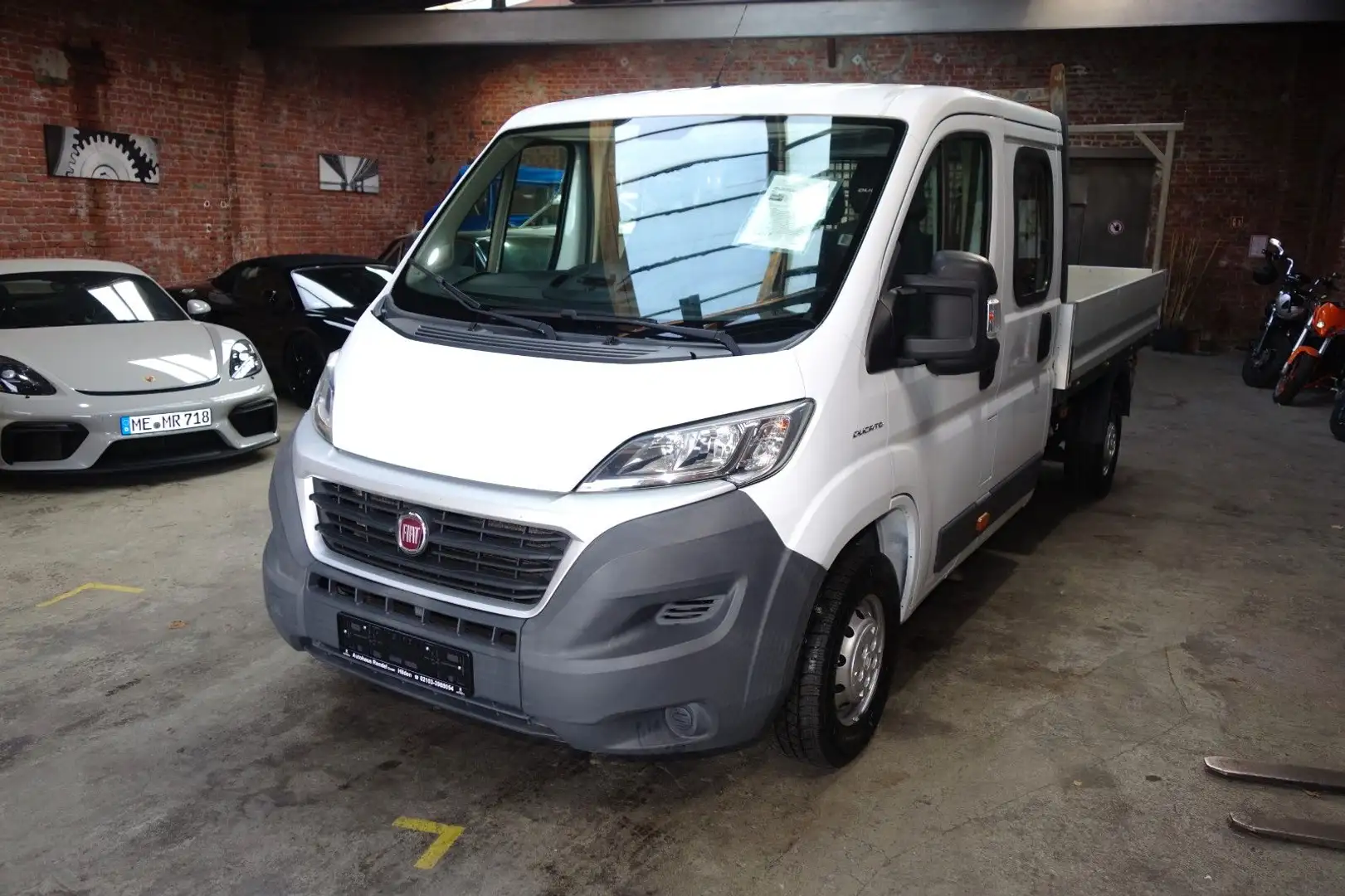 Fiat Ducato Pritsche Doppelk. L4 Tüv Serice Neu Blanc - 1